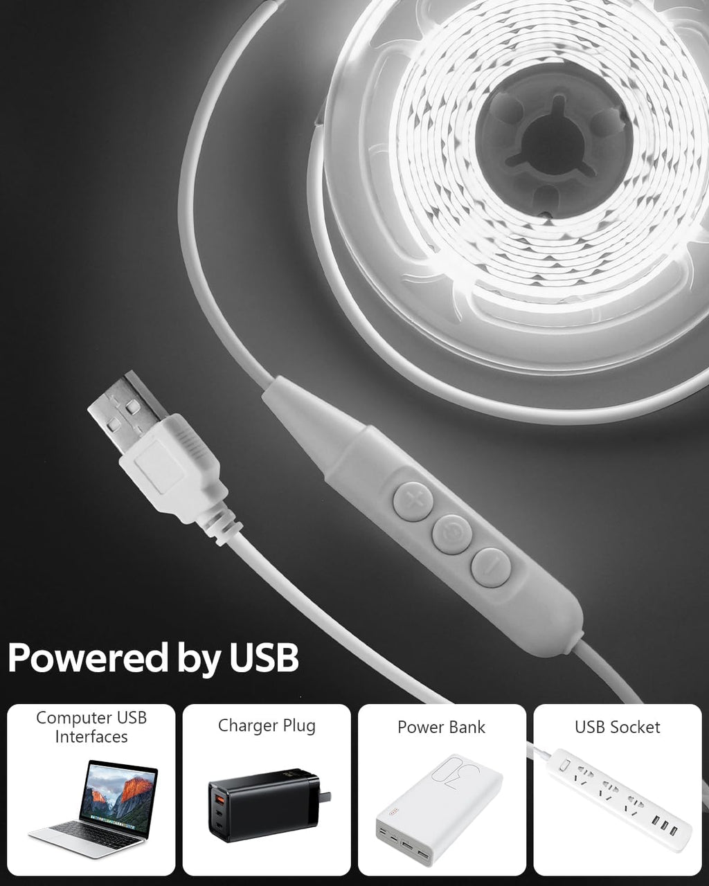 Dimmable Metal LED Strip Light - View 2
