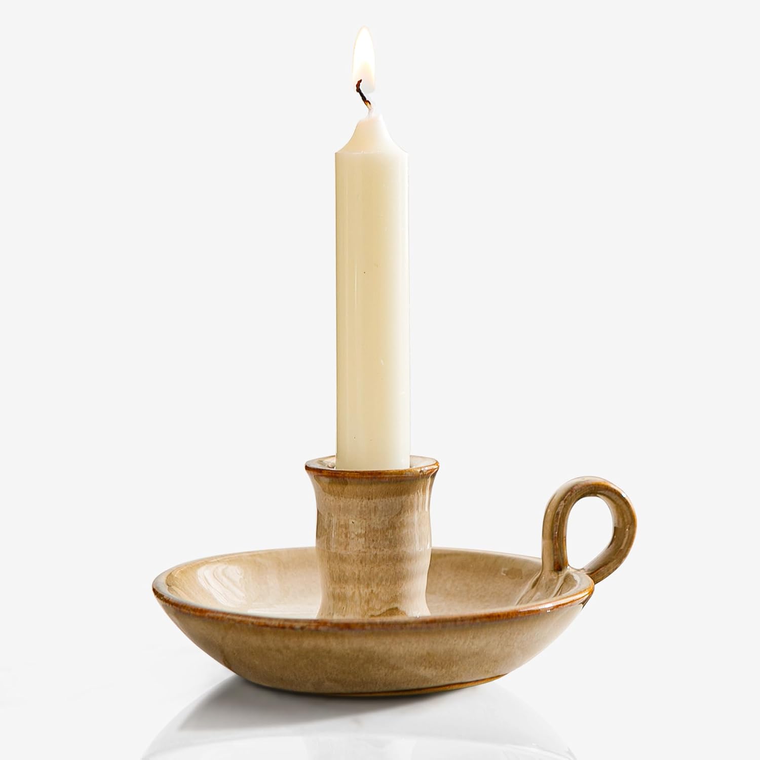 Brown Candle — B-brown Handle Candle Holder