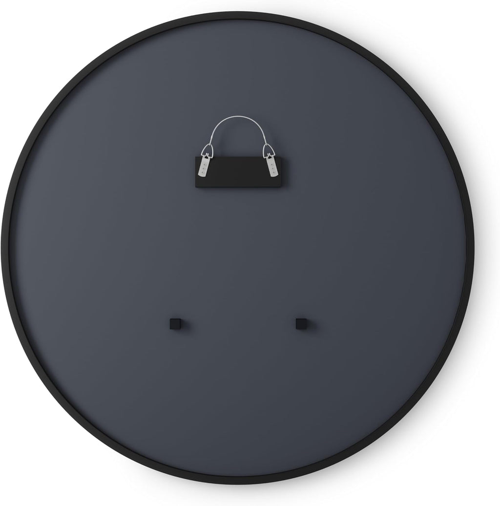 Round Modern Beige Wall Mirror — 37" - View 12