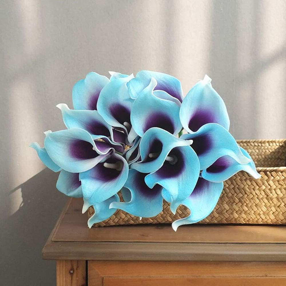 Black Artificial Plant — Blue Purple