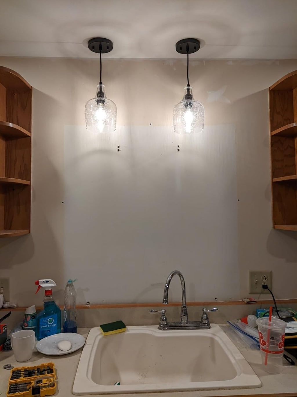 Farmhouse Black Ceiling Light — 1-Light - View 5