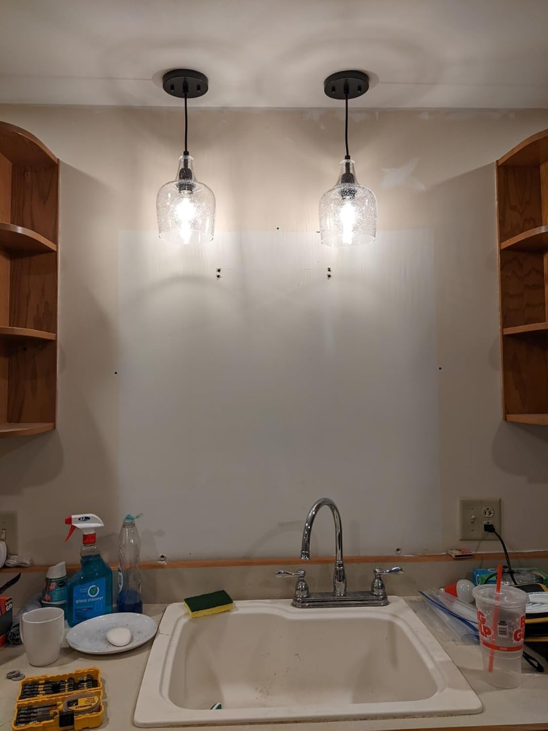 Farmhouse Black Ceiling Light — 1-Light - View 5