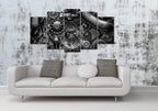Framed Modern Fabric Wall Decor — 60" - View 2