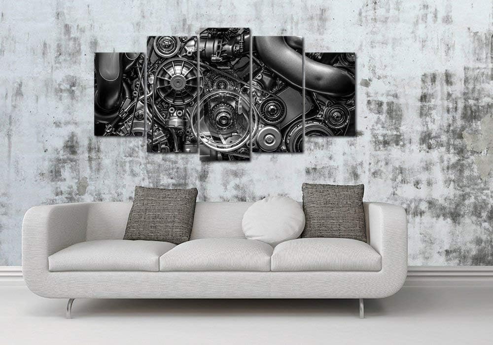 Framed Modern Fabric Wall Decor — 60" - View 2