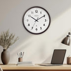 Mid-Century Gold Wall Clock — 10" - View 2