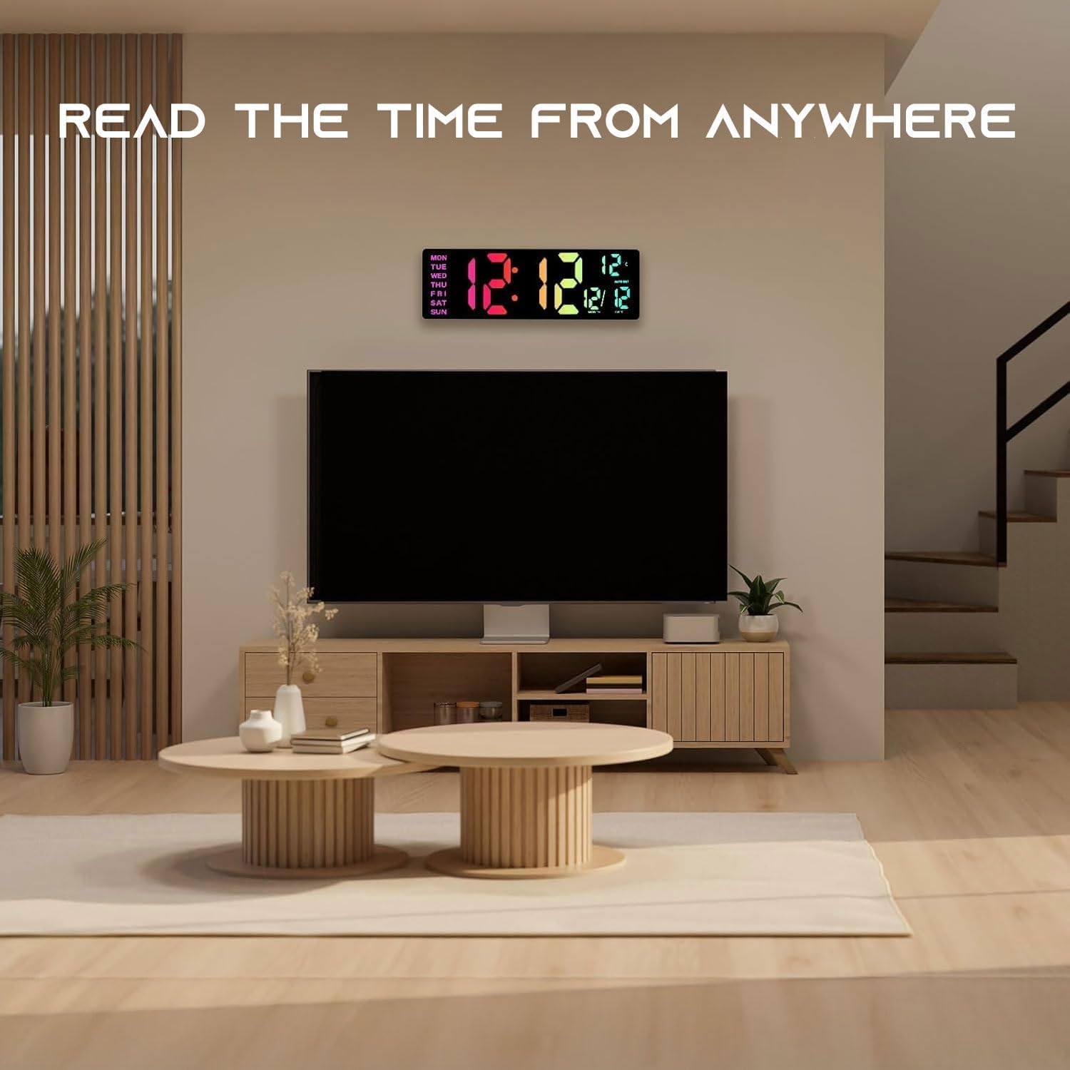 RGB Beige Wall Clock — 16.5" - View 2