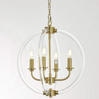 Farmhouse Metal Chandelier — 4-Light — 4-Light