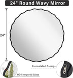 Round Black Mirror — 24" - View 3