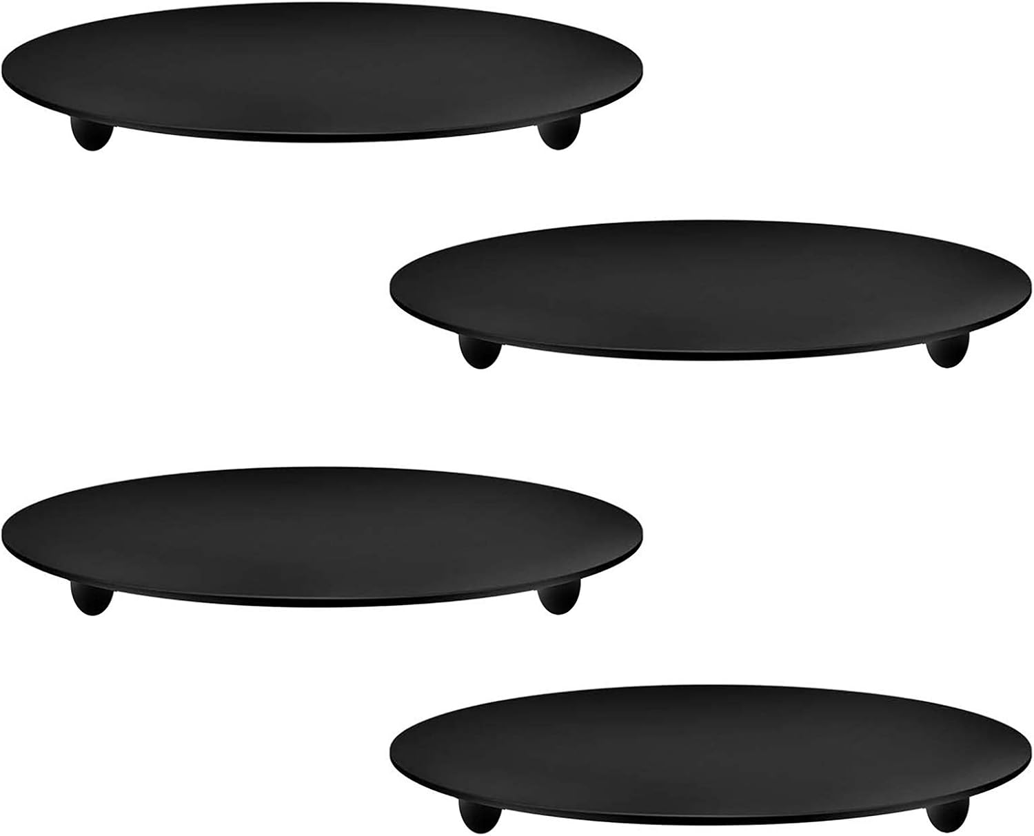 Black Candle — 3" — 11cm Black 4pcs