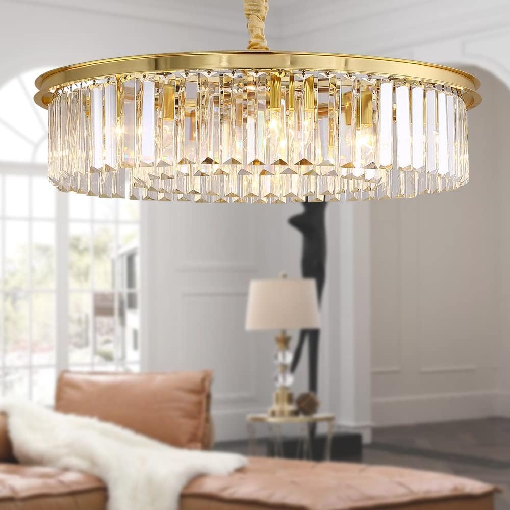 Luxe Black Chandelier — 22" — D33"