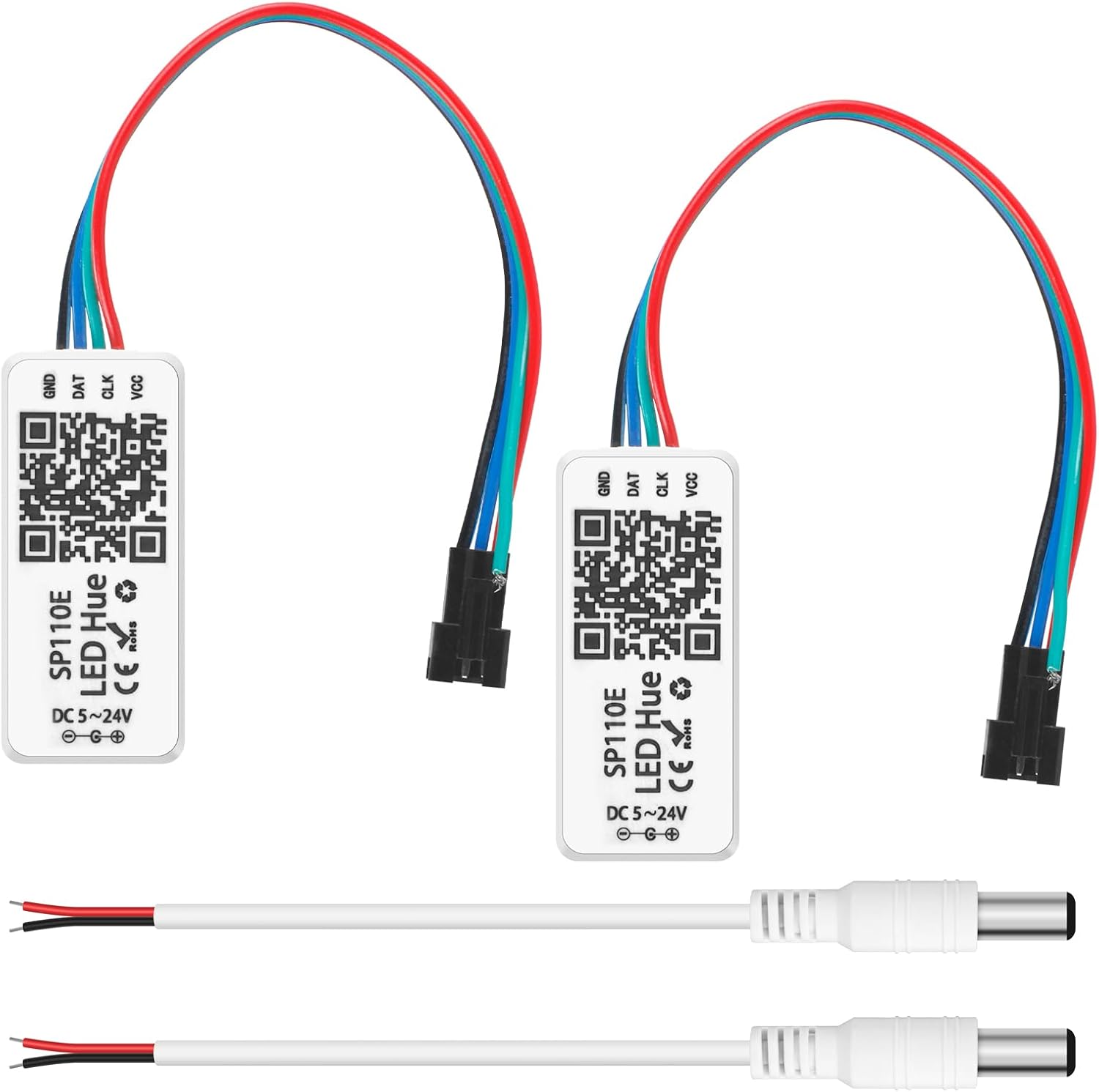 RGB Blue LED Light Strip — SP110E Bluetooth LED Controller 2Pack