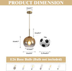 Luxe Gold Pendant Light — 1-Light - View 2