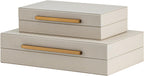 Luxe Beige Storage Basket — Set of 2 - View 6