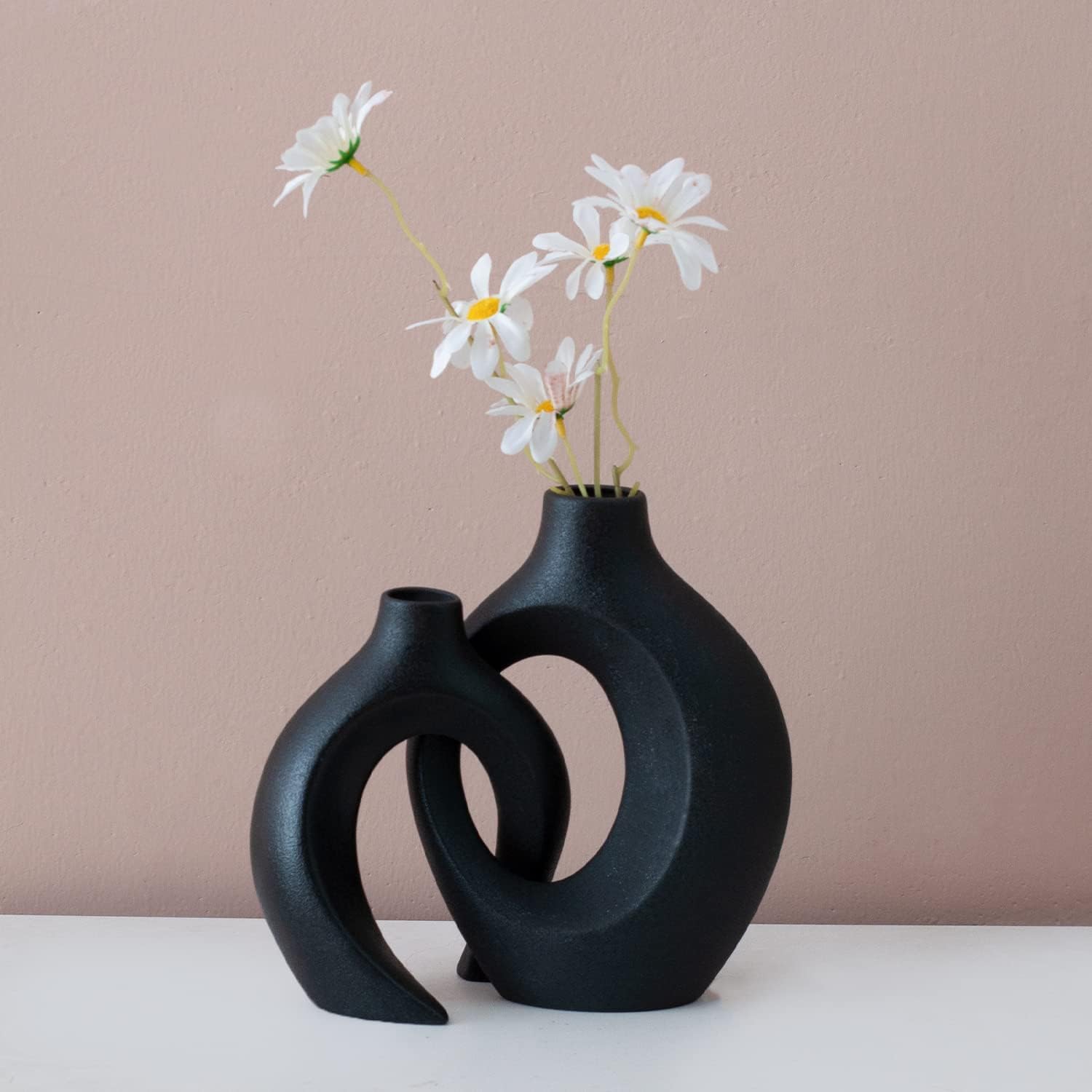 Boho Beige Flower Vase — Set of 2 - View 5
