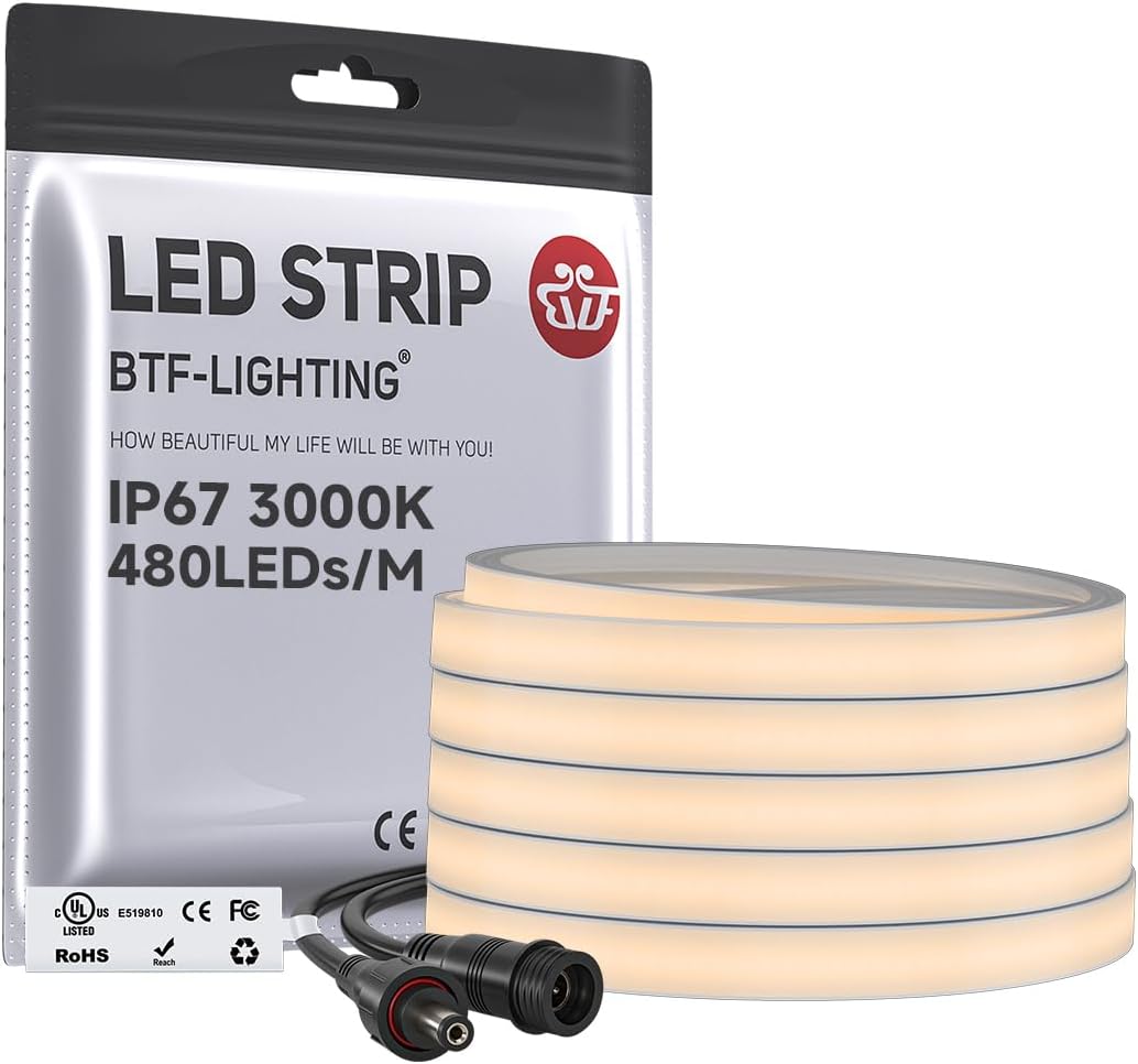 Beige LED Strip Light — Warm White 3000K
