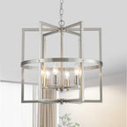 Modern Black Chandelier — 6-Light
