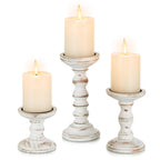 Farmhouse Brown Pillar Candle — 3.9"