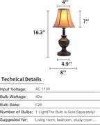 Vintage Black Bedside Lamp - View 2