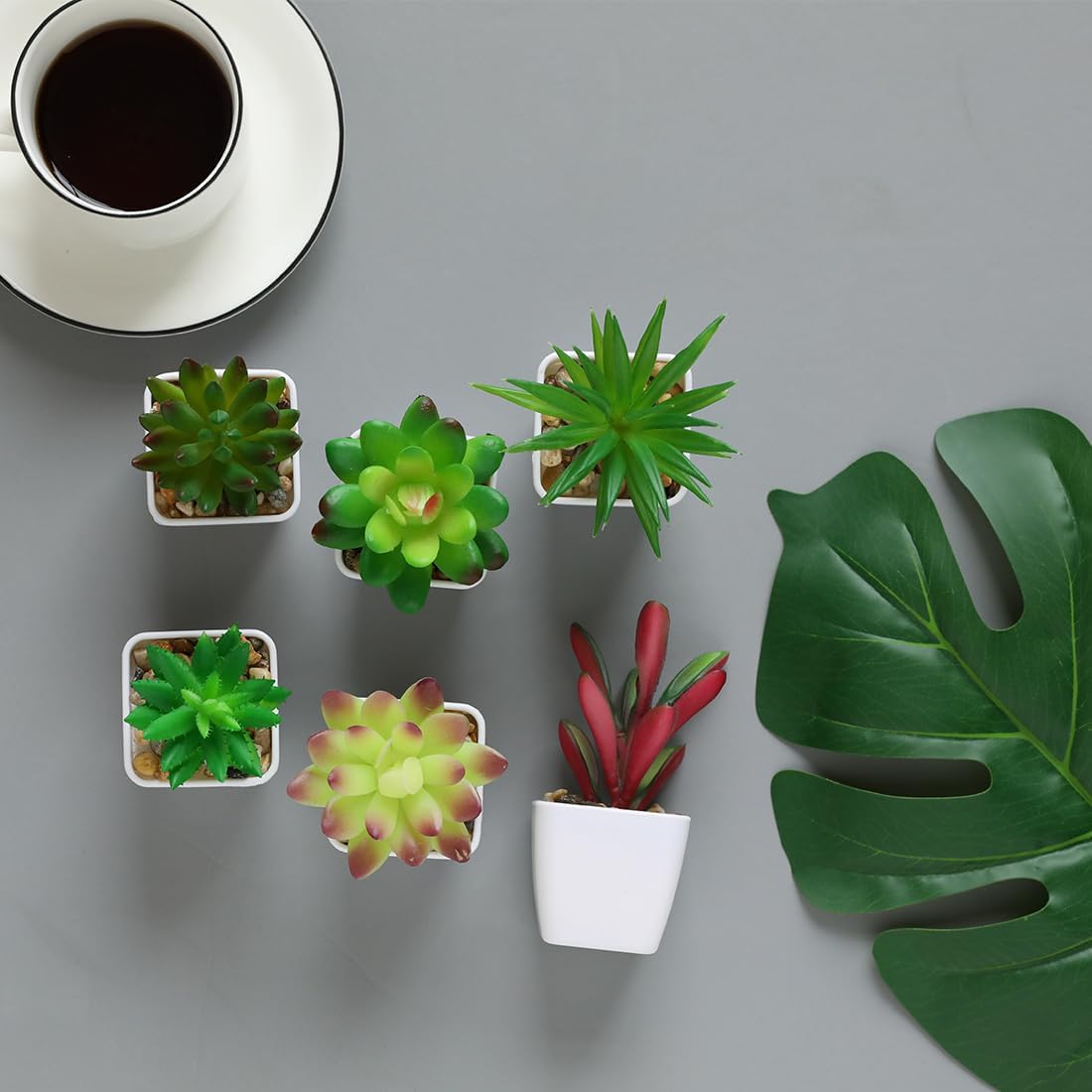 Ceramic Artificial Plant — Set of 6 - View 5