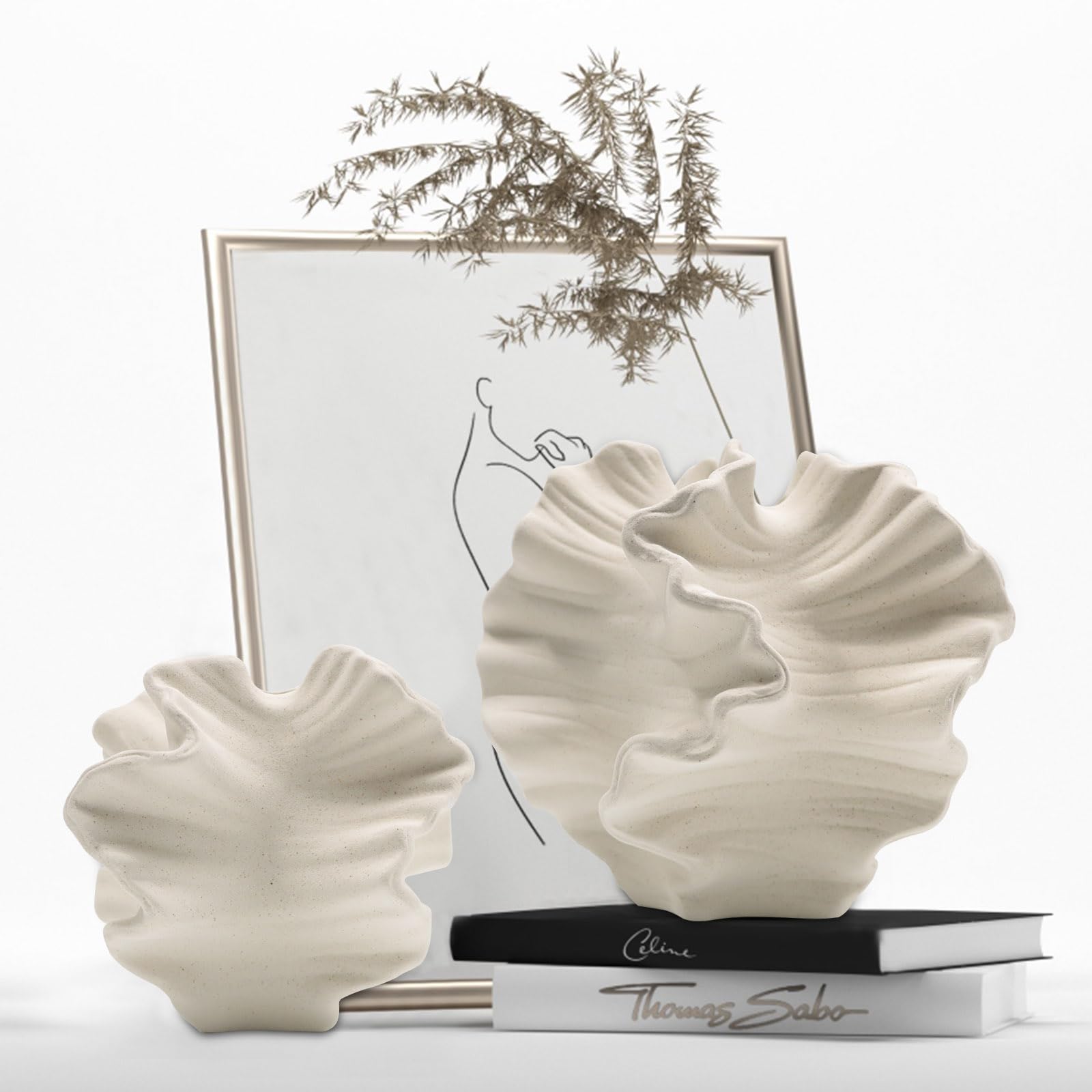 Boho Black Vase — Set of 2