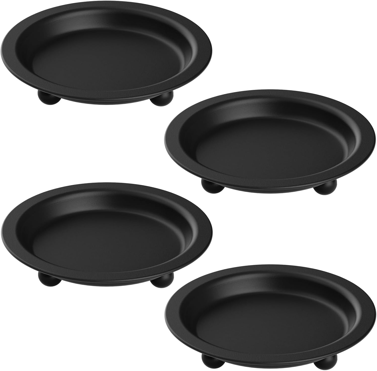 Round Black Candle — 13" — Black-4pcs