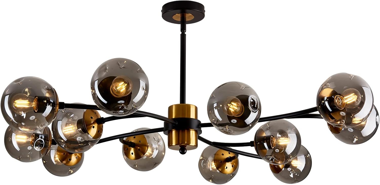 Vintage Luxe Metal Chandelier — 12-Light - View 9