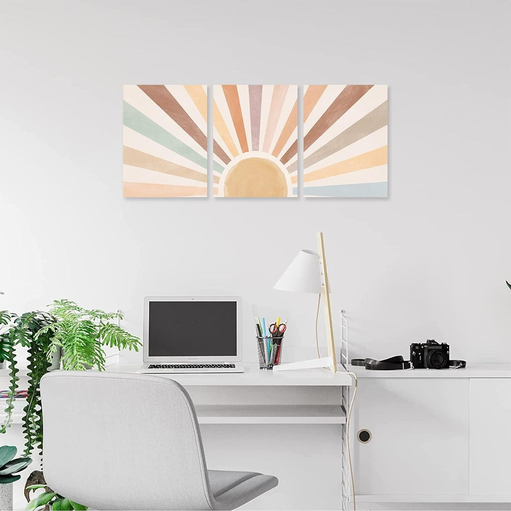 Framed Boho Beige Canvas Wall Art — 12" - View 7