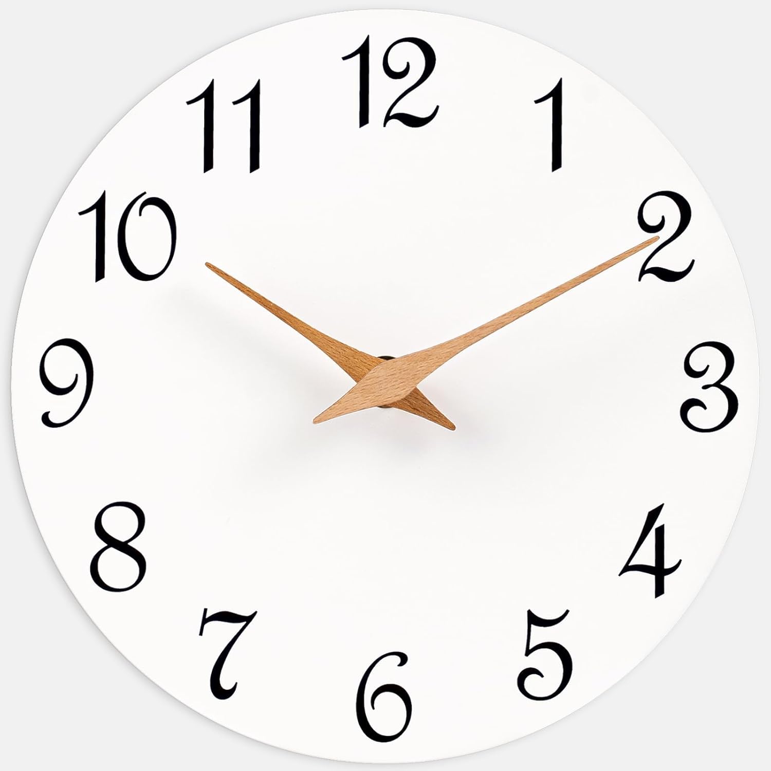 Battery Operated Luxe Black Wall Clock — 18" — 14 Inch