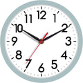 Battery Operated Black Wall Clock — 18" — P_blue Gray