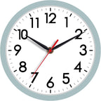 Battery Operated Black Wall Clock — 18" — P_blue Gray
