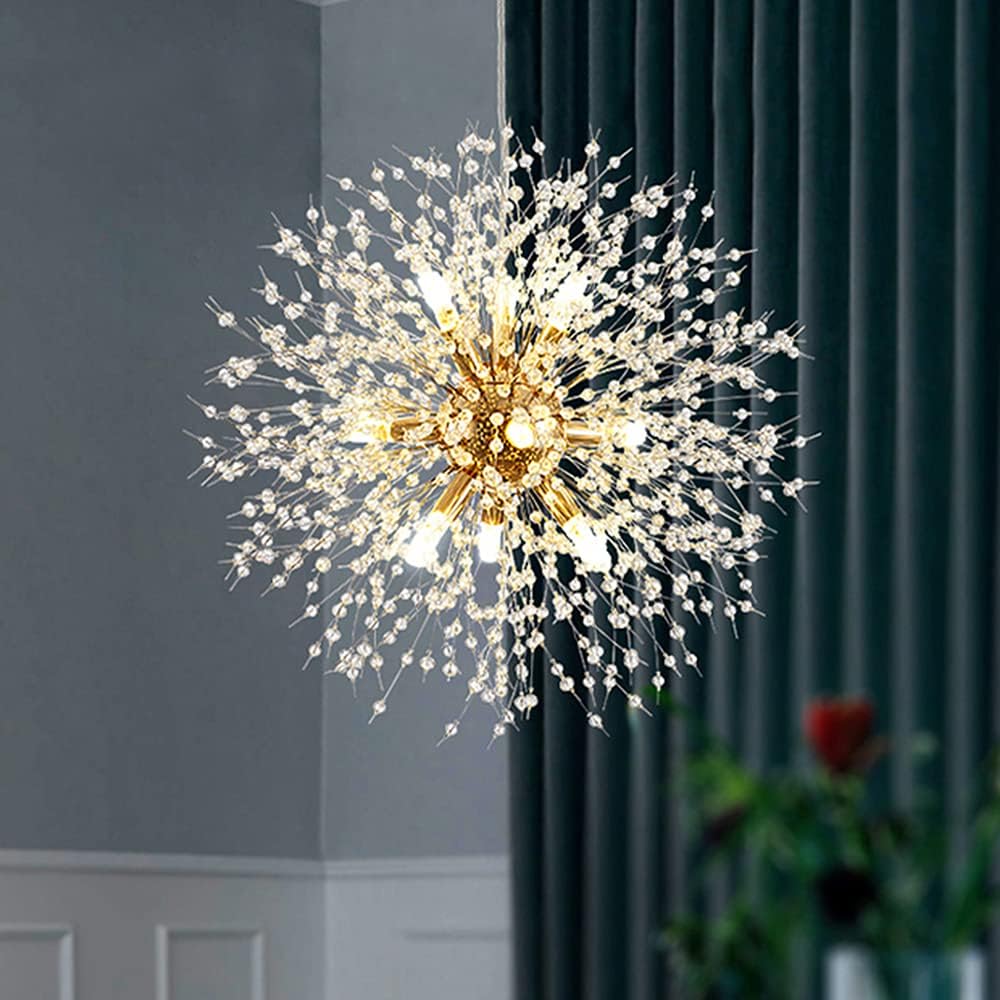 Round Luxe Gold Chandelier — 16-Light — 9-light