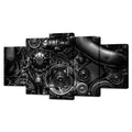 Framed Modern Fabric Wall Decor — 60"