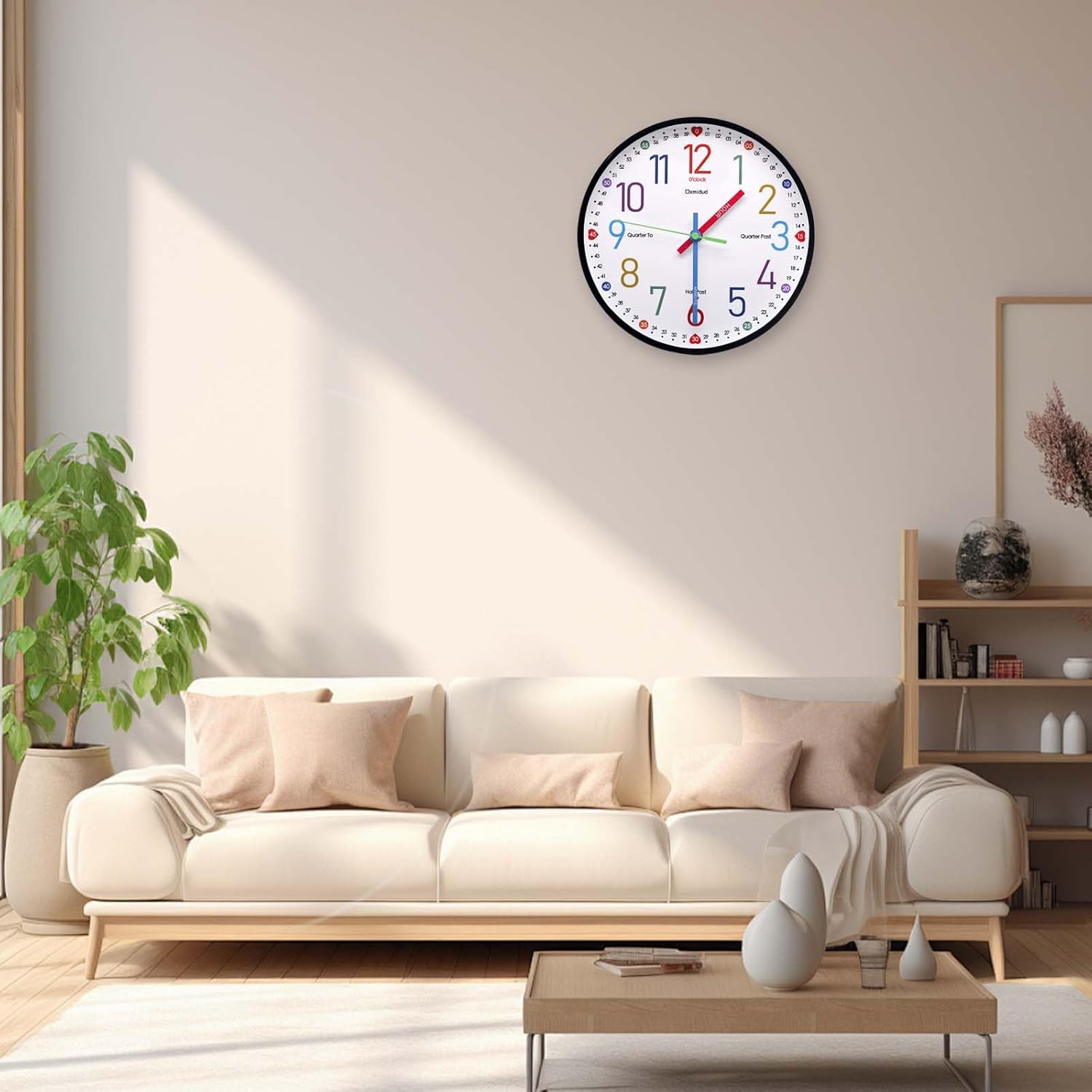 Black Wall Clock — 10" - View 4