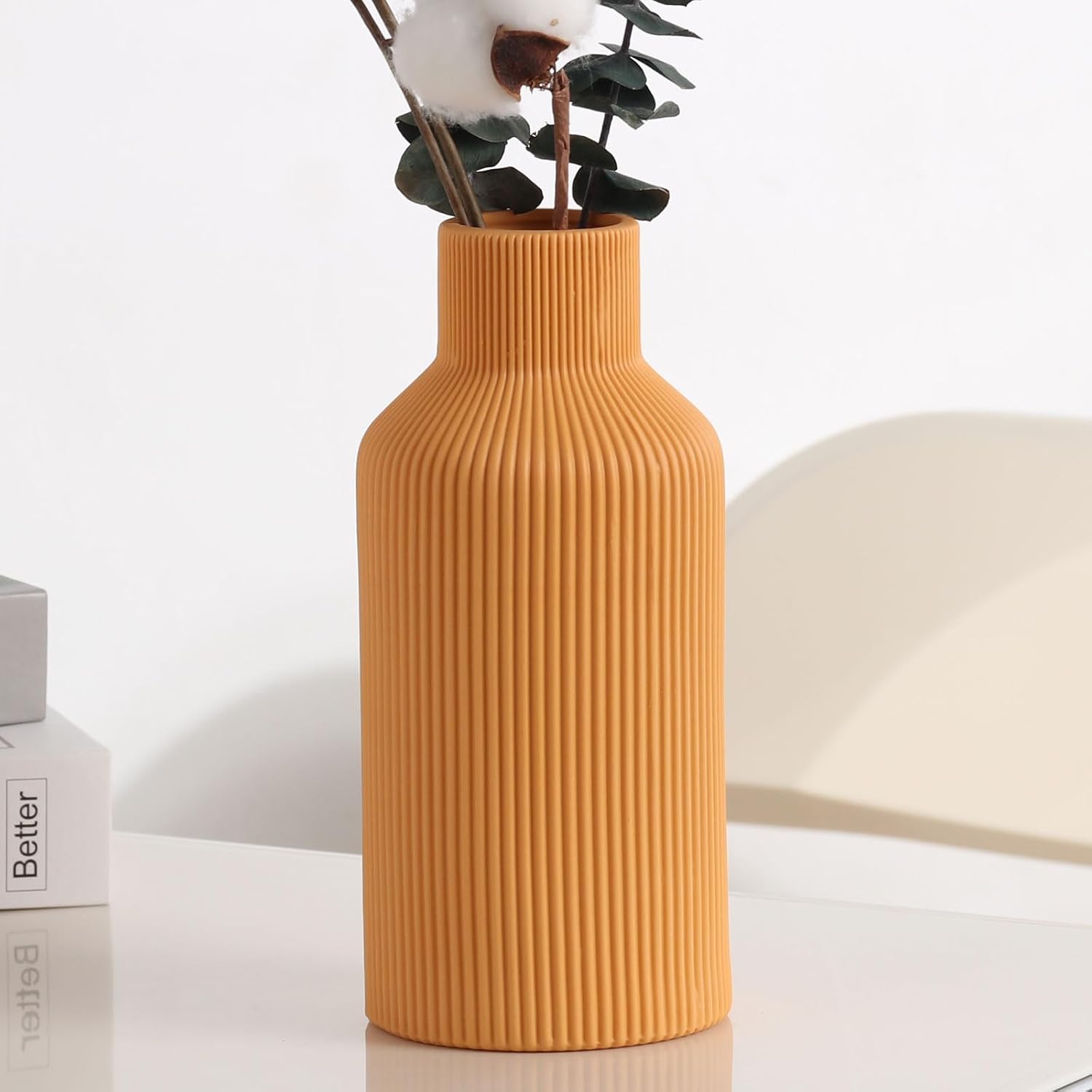 Modern Orange Flower Vase — Orange