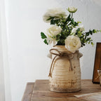Farmhouse Beige Flower Vase — 8" - View 6