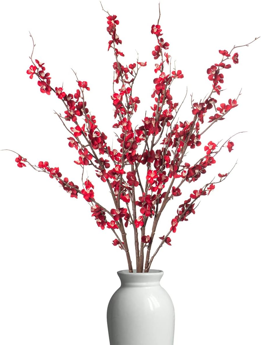 Pink Artificial Flowers — Red