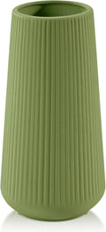 Farmhouse Beige Flower Vase — Small Saga Green