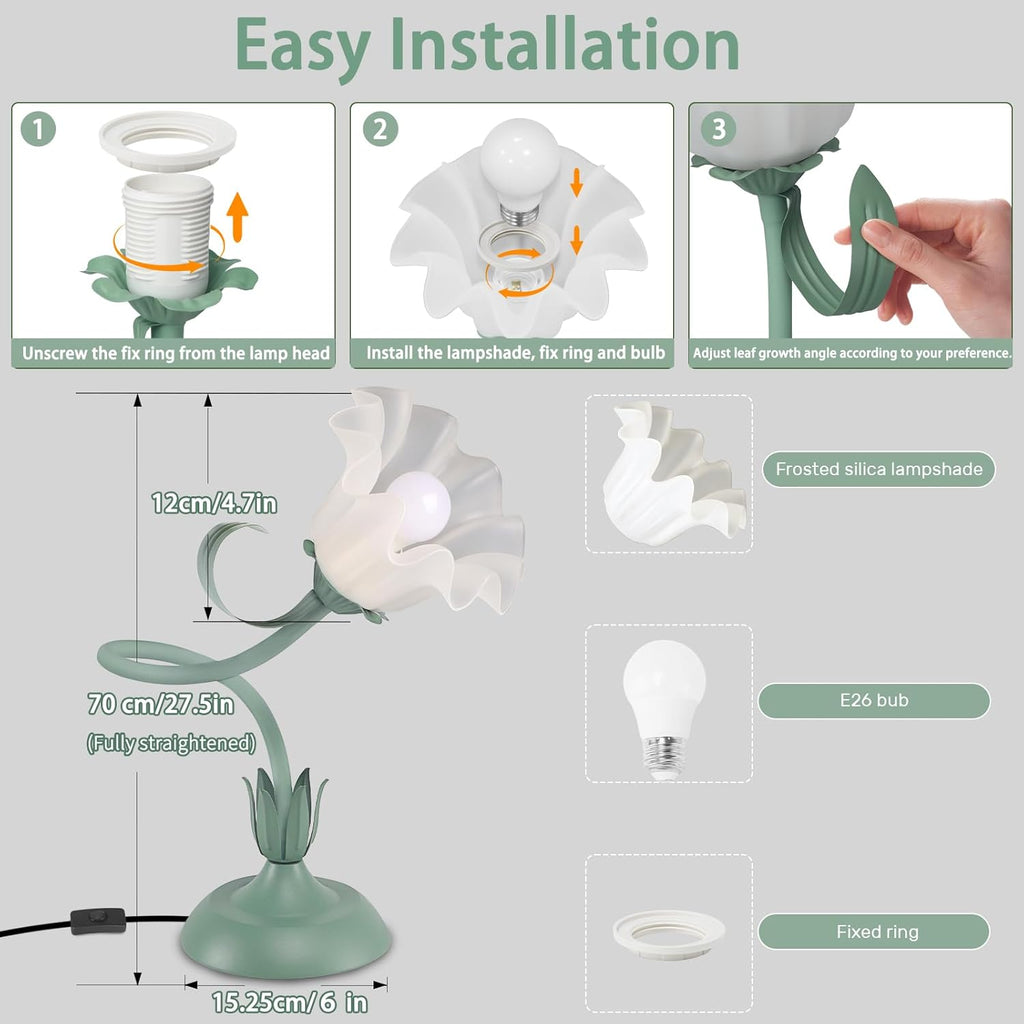 Adjustable Green Desk Lamp - View 6