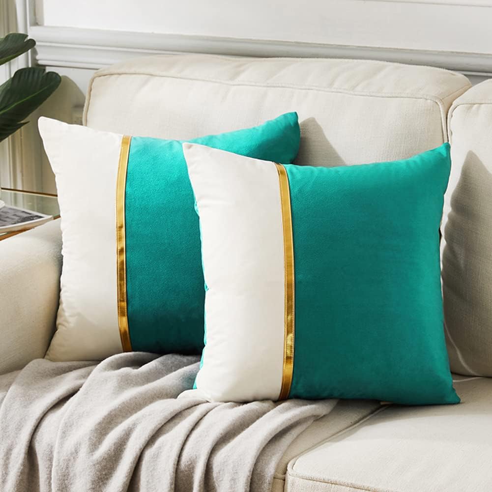 Velvet Luxe Black Throw Pillow Cover — 18" — 20" x 20" (Pack of 2)