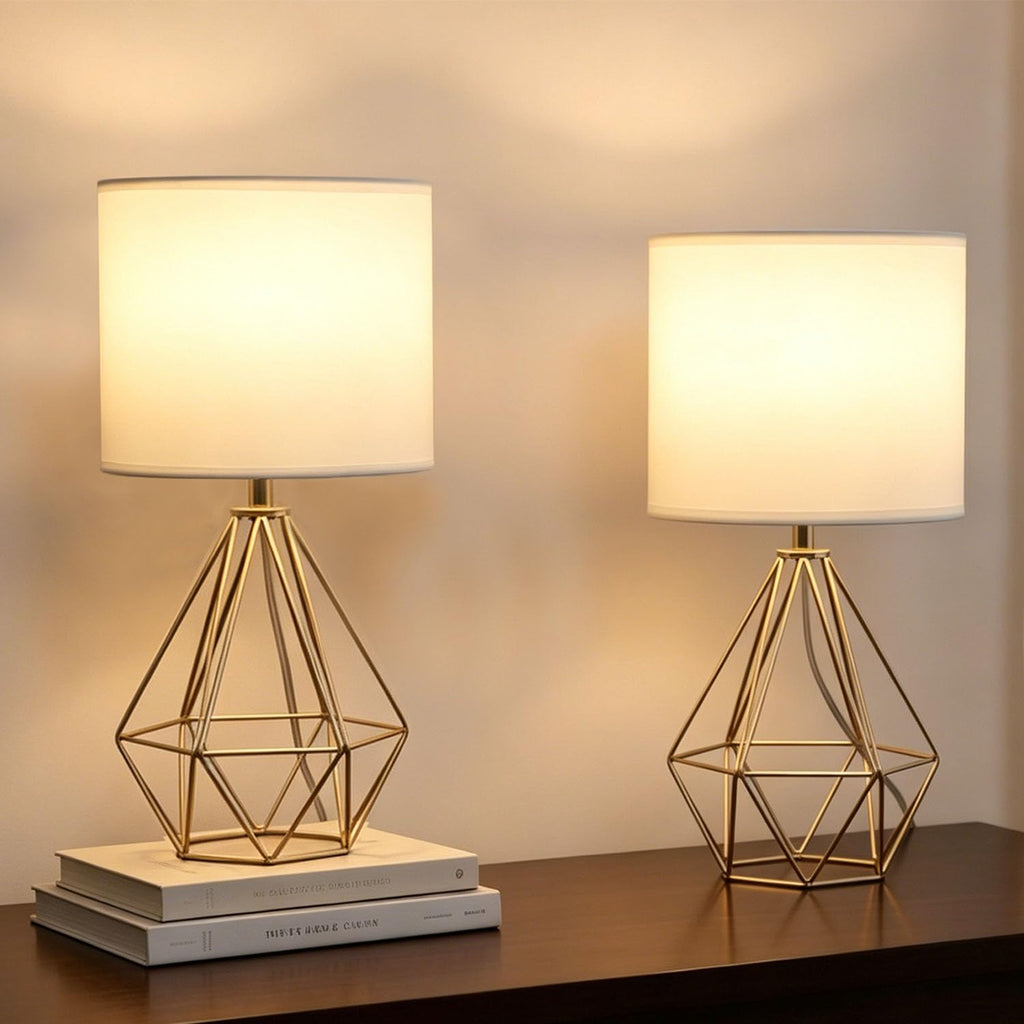 Luxe Black Desk Lamp — Set of 2