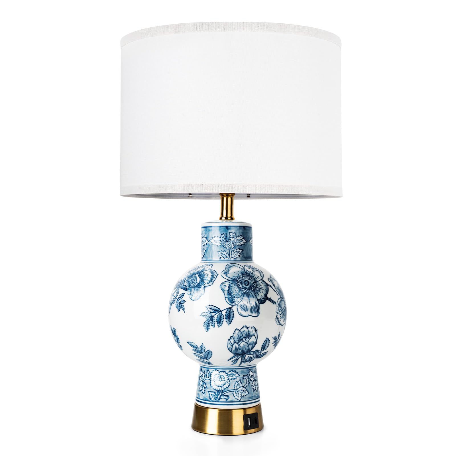 USB Modern Metal Bedside Lamp
