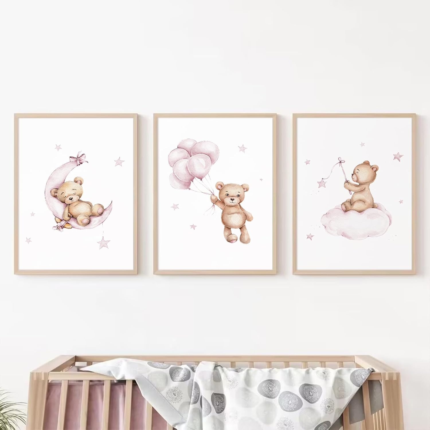 Unframed Pink Canvas Wall Art — 16" — 16x24 Inch Unframed
