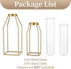 Luxe Metal Flower Vase — 8" - View 7