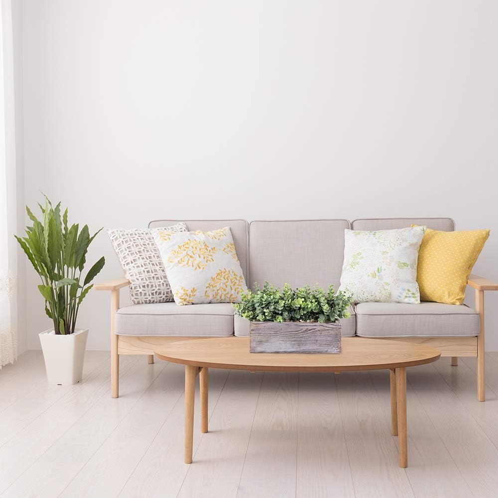 Rectangular Farmhouse Wood Artificial Plant - View 5