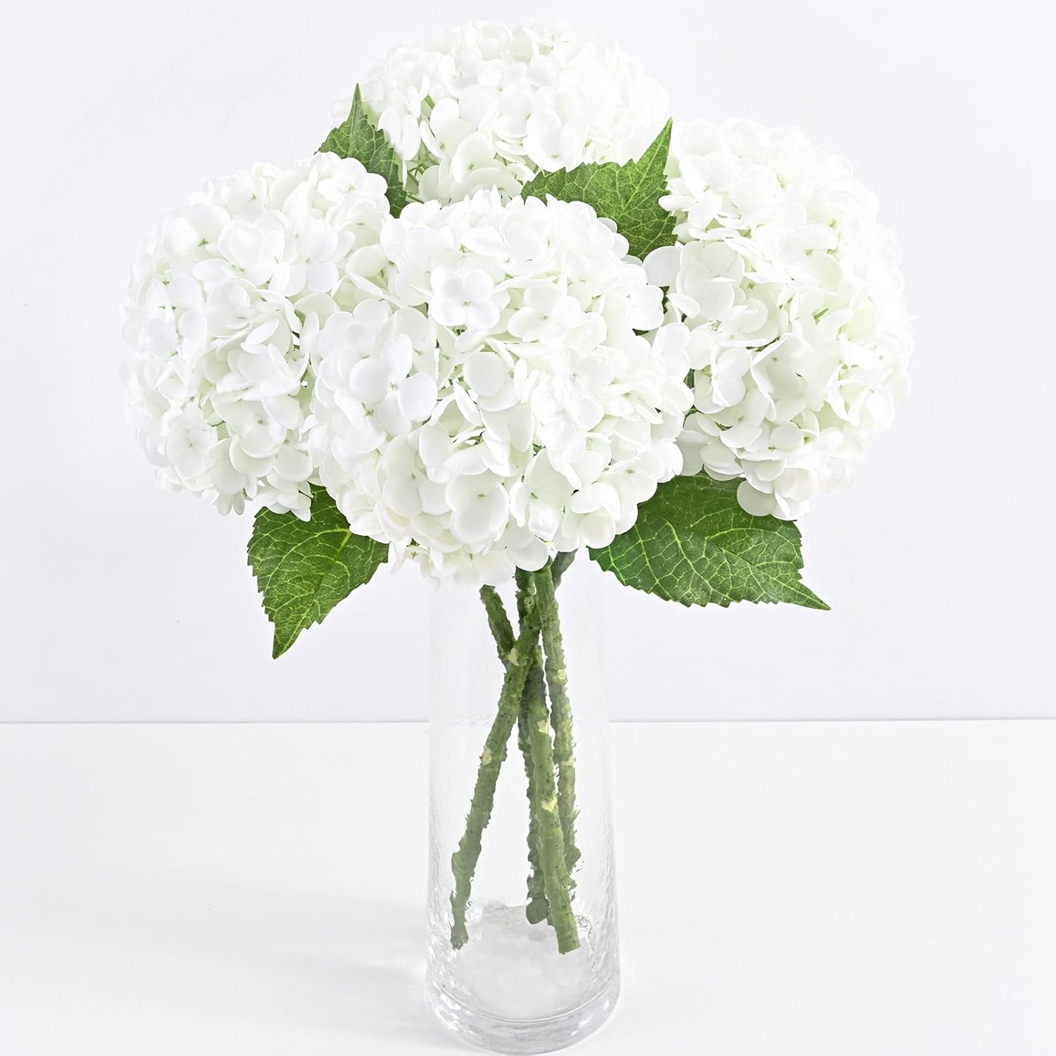 Blue Artificial Flowers — 21" — White