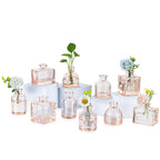 Gold Flower Vase — Set of 10