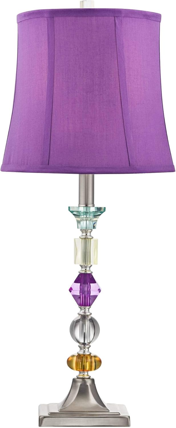 Boho Purple Table Lamp — 25.5" - View 7