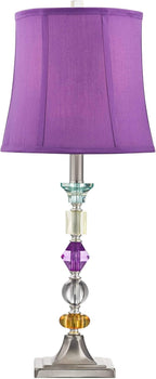 Boho Purple Table Lamp — 25.5" - View 7