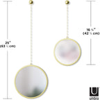 Round Luxe Gold Mirror — Set of 3 - View 3