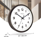 Mid-Century Gold Wall Clock — 10" - View 7